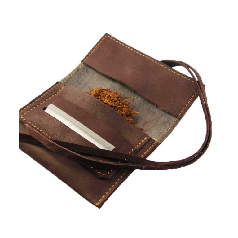 b&h tobacco pouch Tobacco pouch - Natural Dry Milled leather